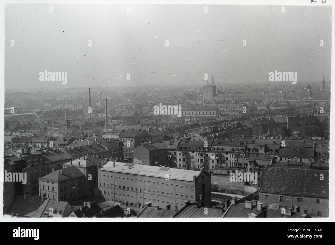 Blick auf München. Stockfoto