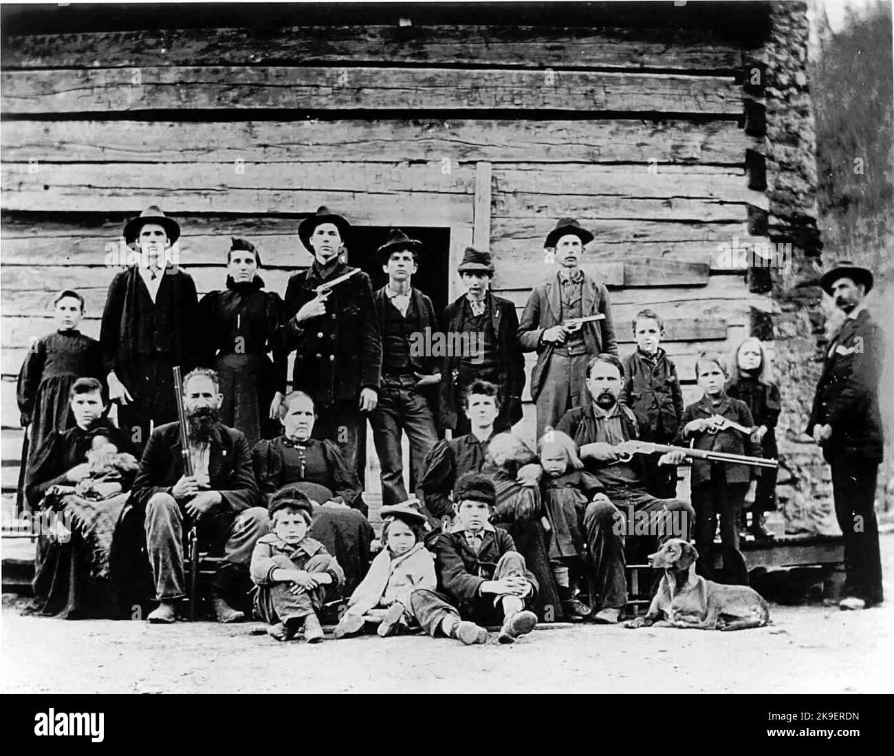 Hatfield Clan - 1897 Stockfoto