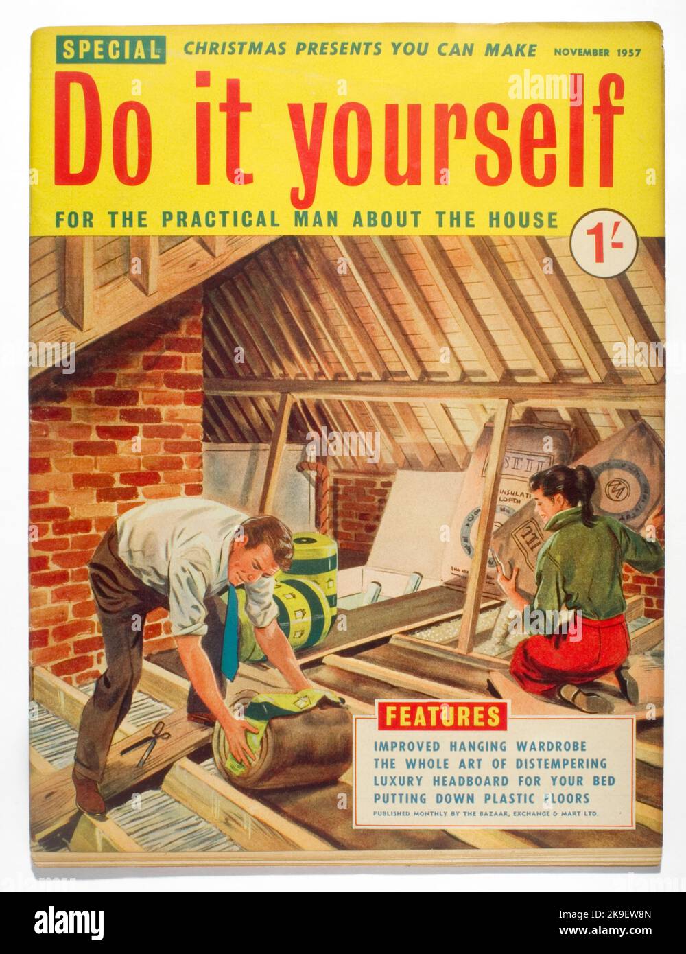 Do it yourself Magazin November 1957 Stockfoto