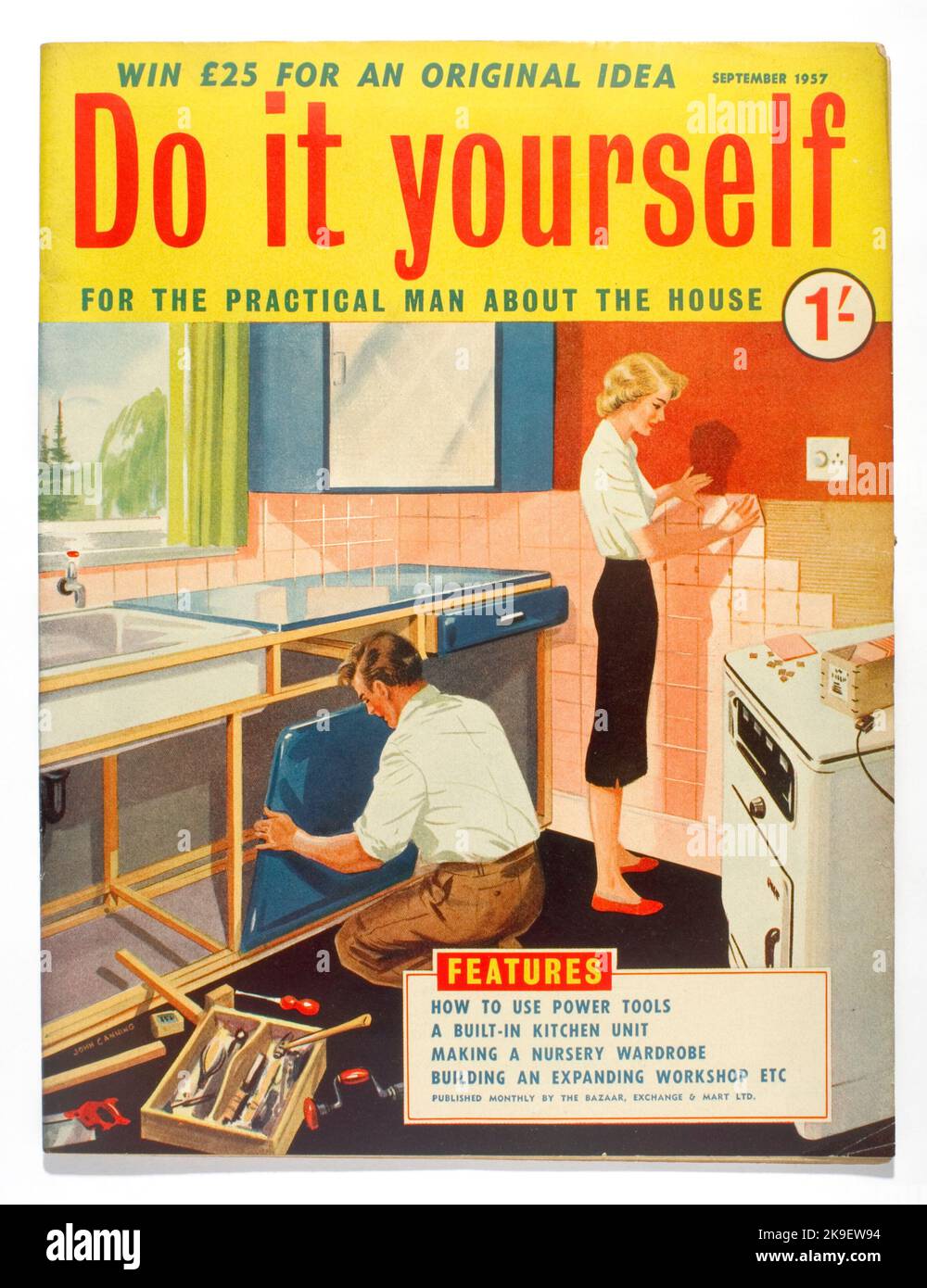 Do it yourself Magazin September 1957 Stockfoto