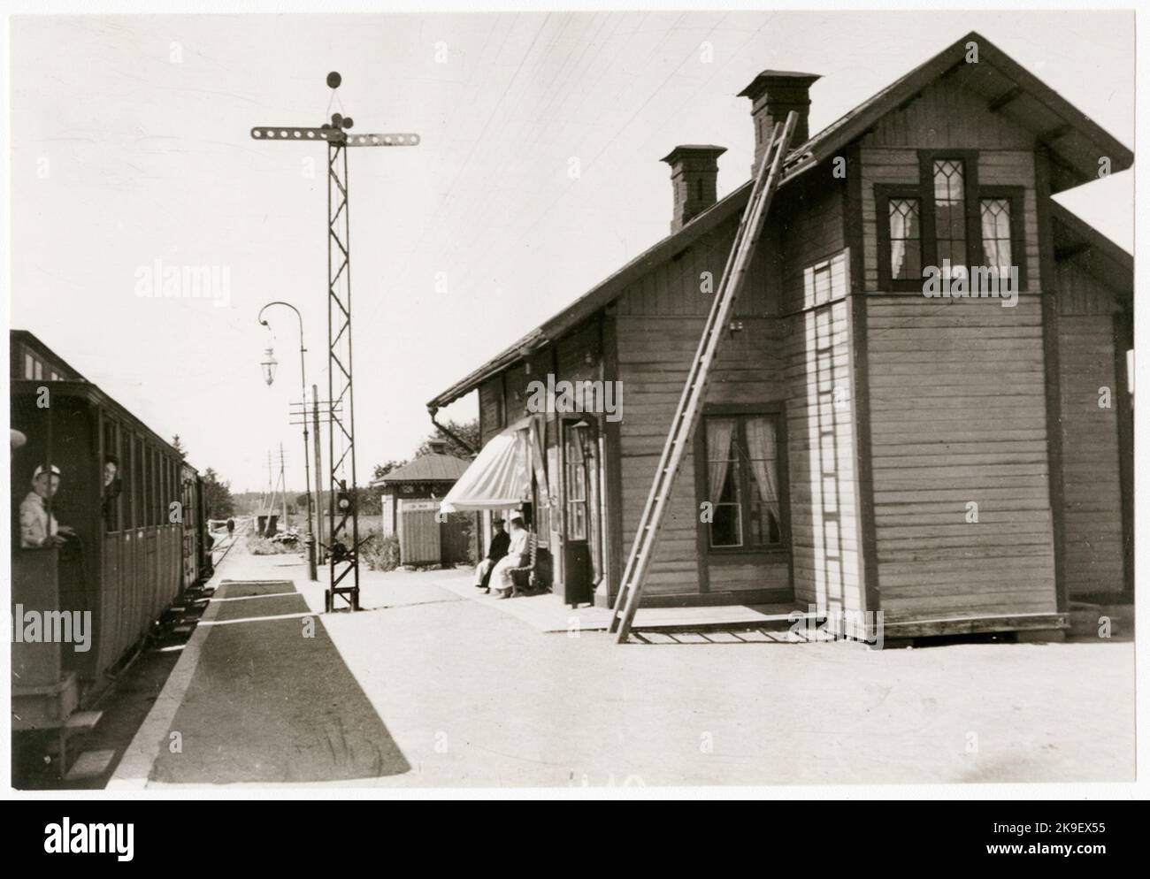 Bahnhof Bärby. Stockfoto