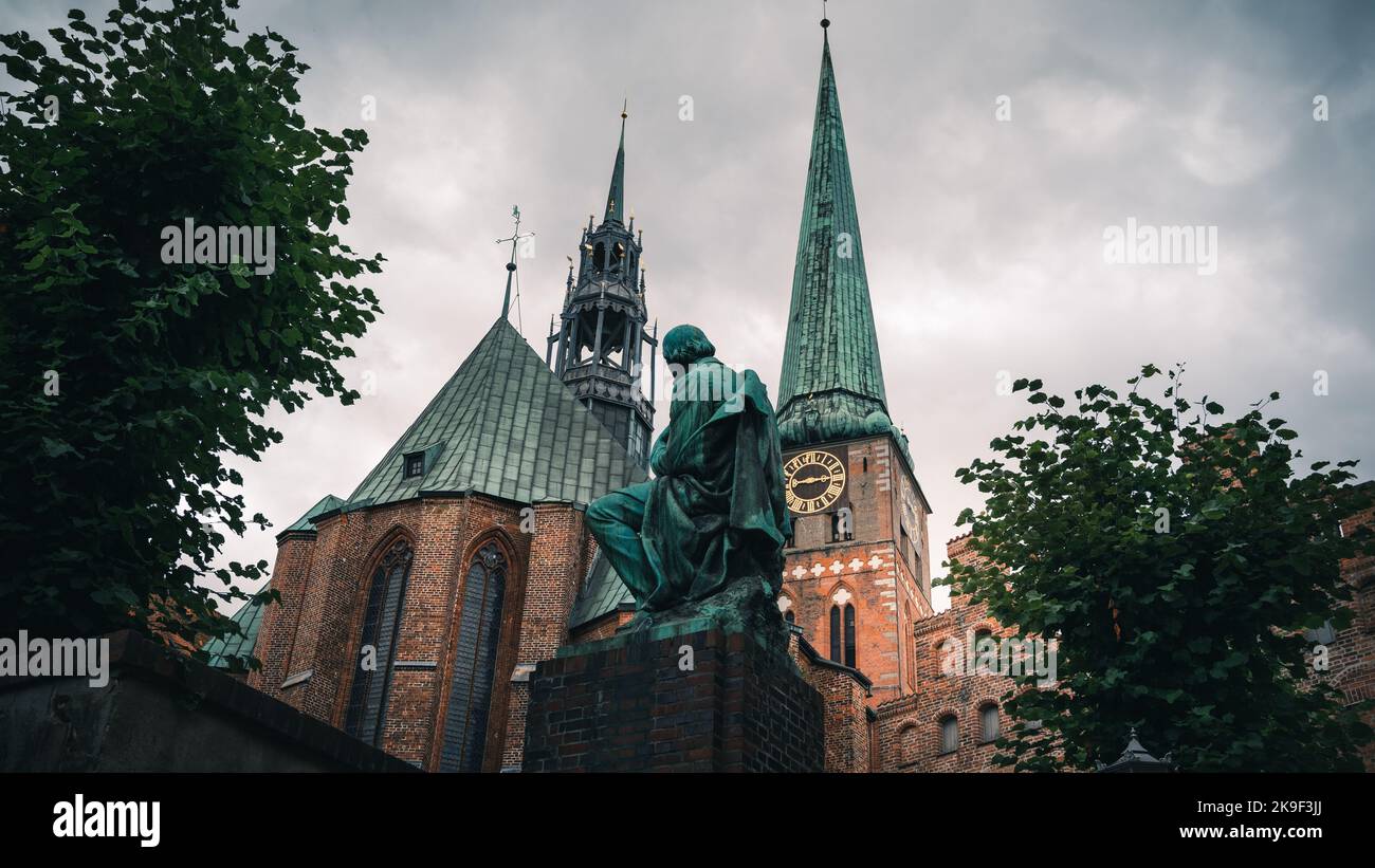 Dom zu Lübeck oder Lübecker Dom. Der Dom in Lübeck, Deutschland. Stockfoto