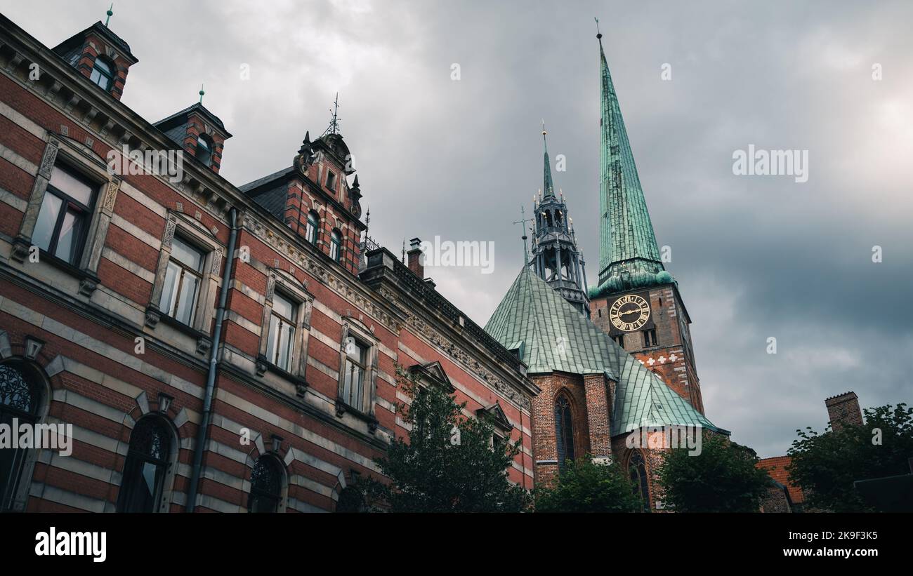 Dom zu Lübeck oder Lübecker Dom. Der Dom in Lübeck, Deutschland. Stockfoto