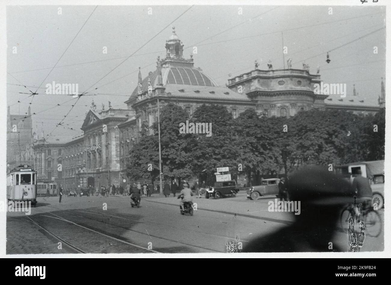Bin auf der Straße in München gewesen. Stockfoto