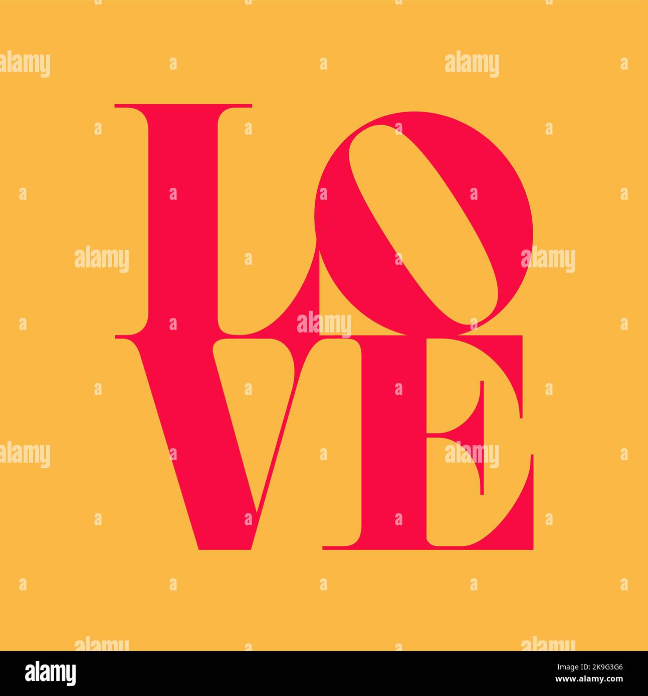Love Text Design Vector Stock Vektor