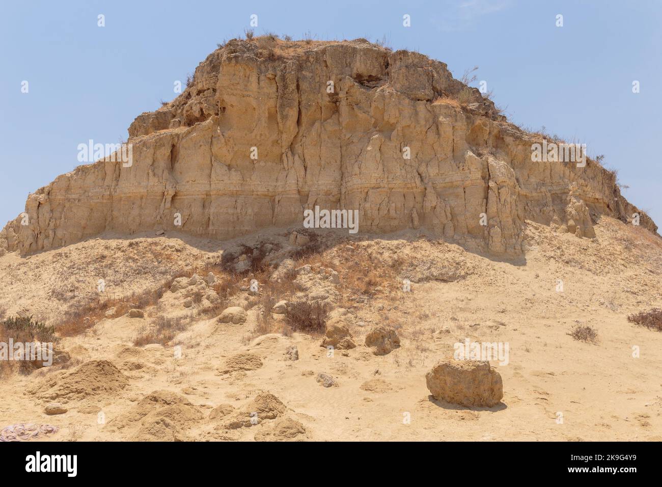 Dünenberg auf dem Gelände eines ausgetrockneten Sees Stockfoto