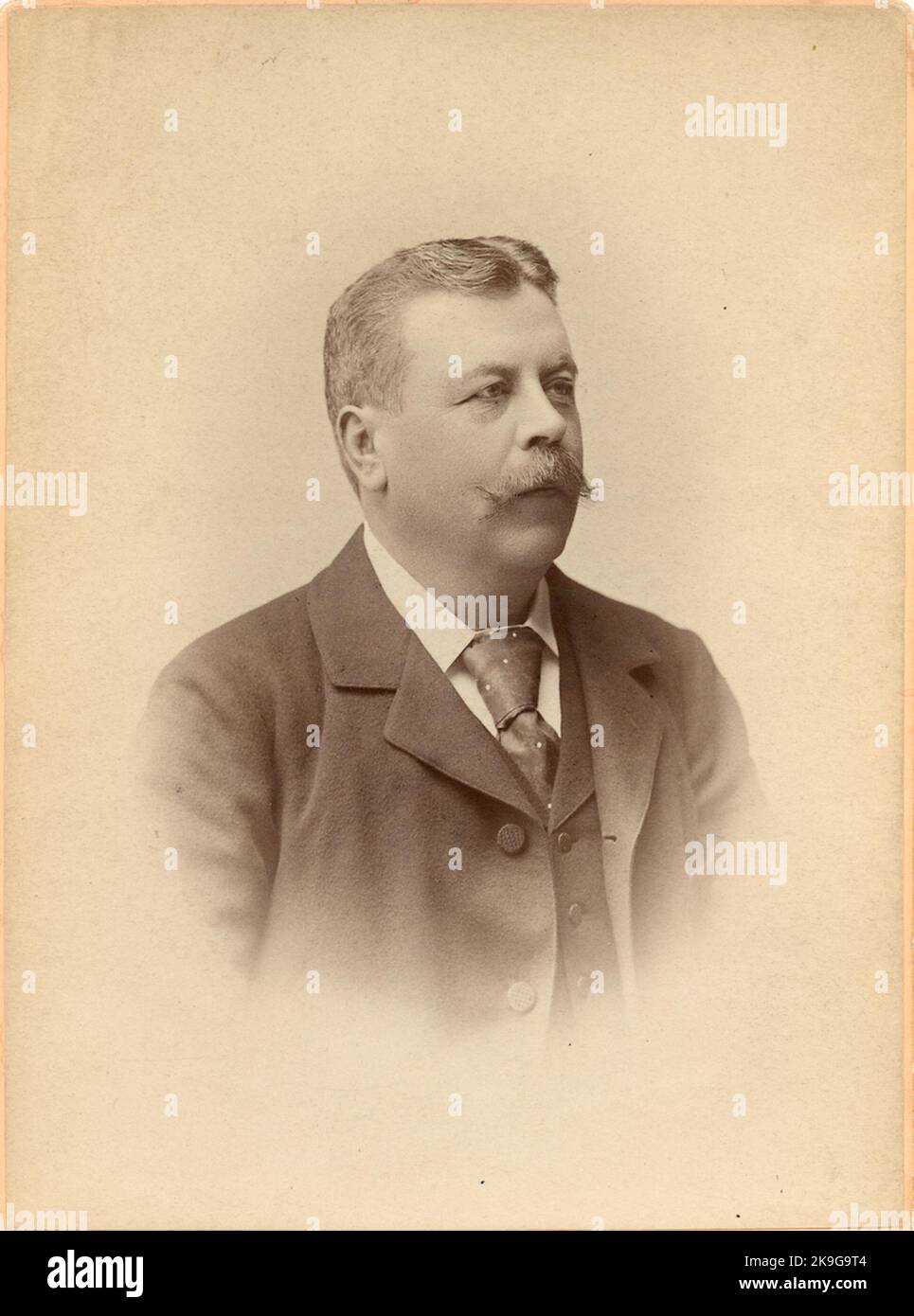 Brukspatron Anton Ohlsson, der stellvertretendes Vorstandsmitglied 1883-1891, Vorstandsmitglied 1891-1893, stellvertretender Vorsitzender 1893-1907, Vorsitzender 1907-1917 war Stockfoto