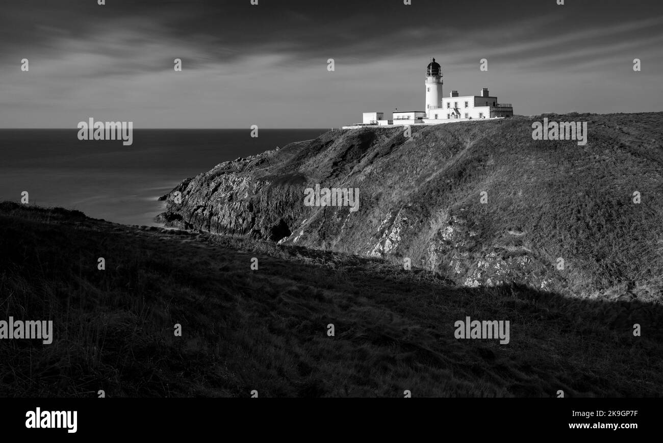 Foto: © Jamie Callister. Killantrigan Lighthouse, Ayrshire, Südwest Schottland, 10. November 2021 Stockfoto