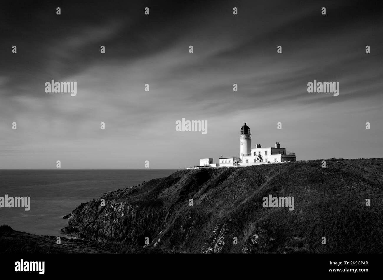 Foto: © Jamie Callister. Killantrigan Lighthouse, Ayrshire, Südwest Schottland, 10. November 2021 Stockfoto