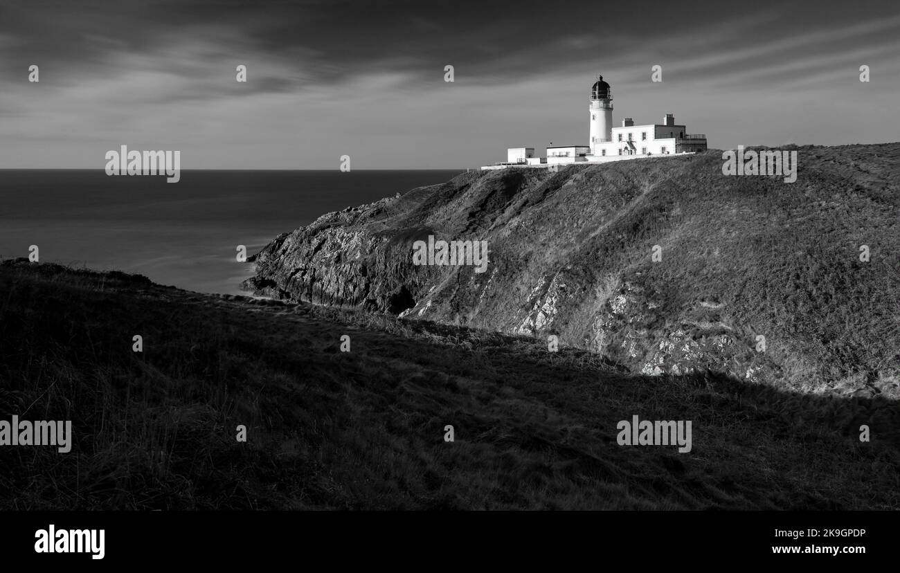 Foto: © Jamie Callister. Killantrigan Lighthouse, Ayrshire, Südwest Schottland, 10. November 2021 Stockfoto