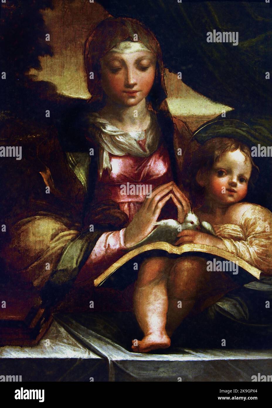 Die Jungfrau mit dem Kind 1525-1530 von Girolamo Francesco Maria Mazzola ( Francesco Mazzola , Parmigianino ) 1503-1540 Italien Italienisch Stockfoto