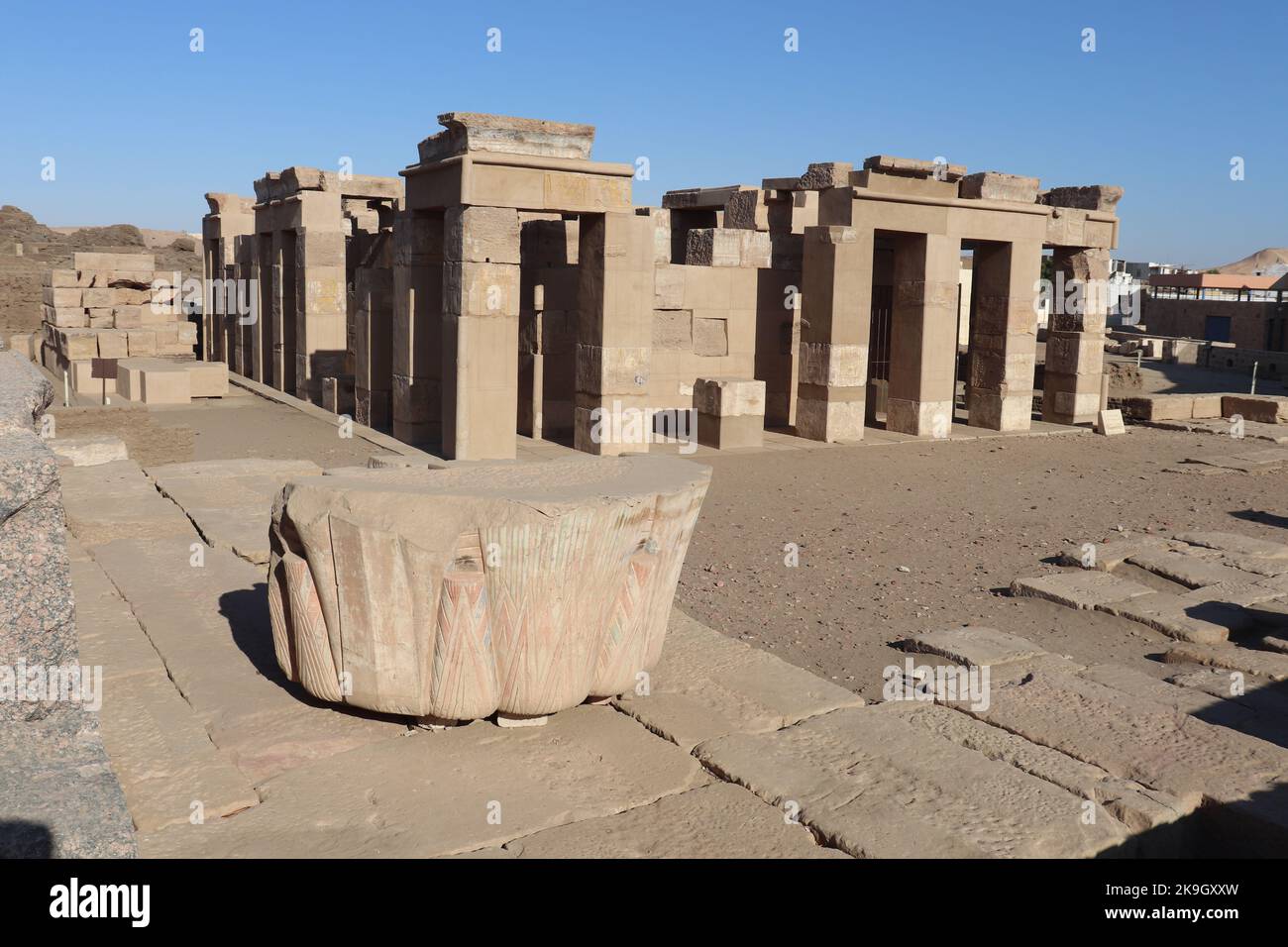 Satet-Tempel auf der Insel Elephantine in Assuan, Ägypten Stockfoto