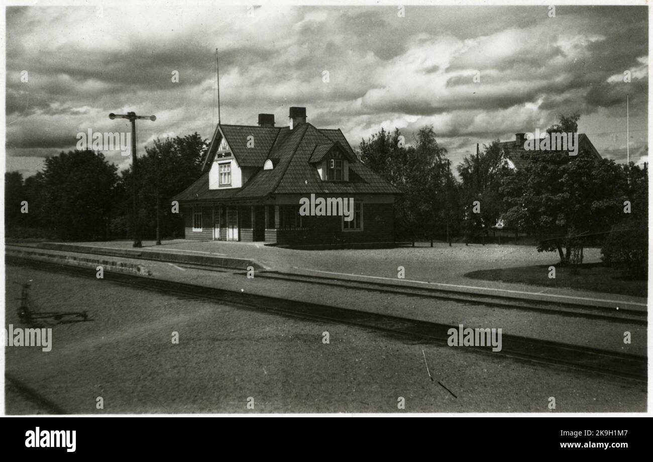 Dala - Järna Station. Stockfoto