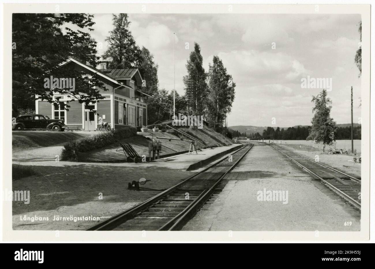 Bahnhof in Långban. Stockfoto