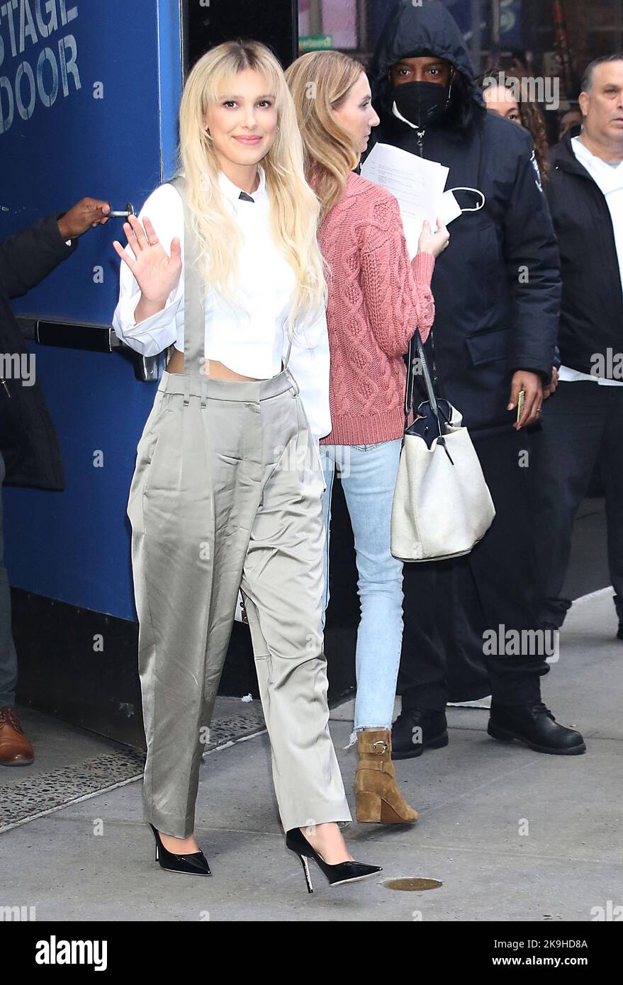 New York, NY, USA. 28. Oktober 2022. Millie Bobby Brown beim Good Morning America gesehen, der Enola Holmes 2 am 28. Oktober 2022 in New York promote. Quelle: Rw/Media Punch/Alamy Live News Stockfoto
