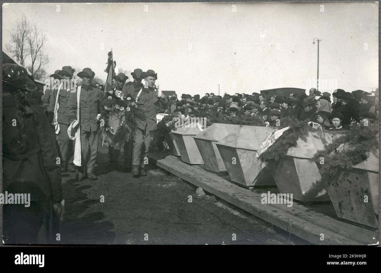 Bestattung während der Kriegsjahre. Stockfoto