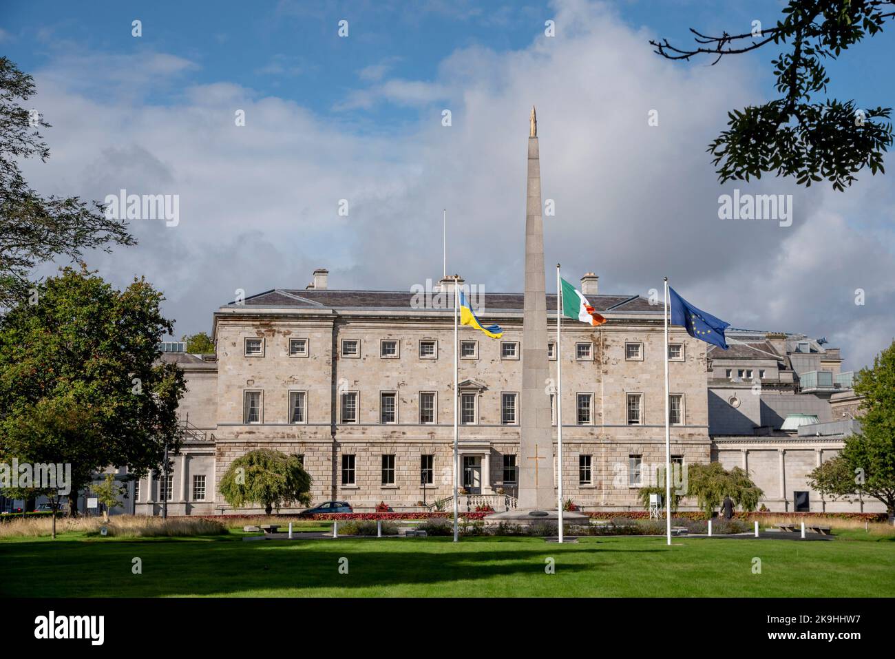 Das irische Parlament, The Dail, Leinster House, Dublin, Irland. Stockfoto