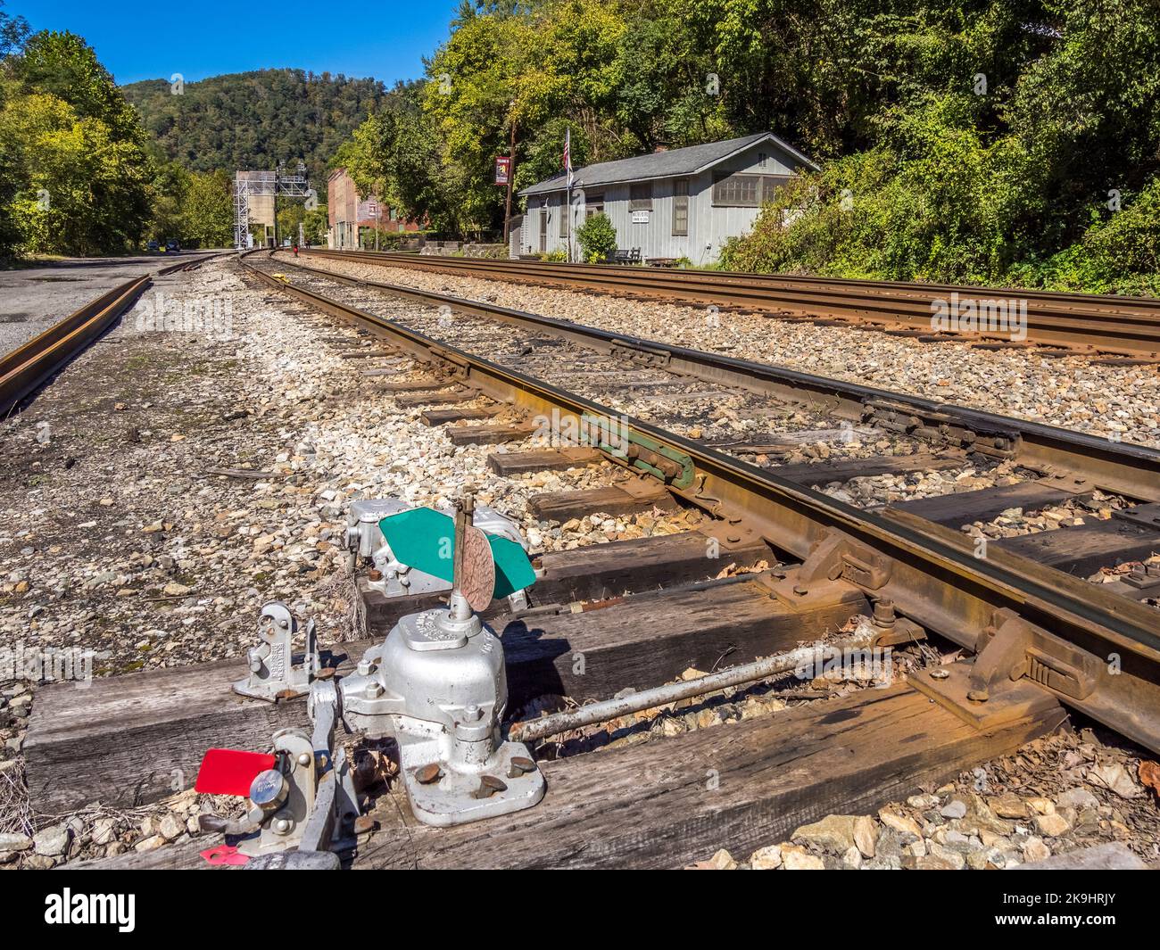 Thurmond Historic District im New River Gorge National Park und Preserve in West Virginia USA Stockfoto