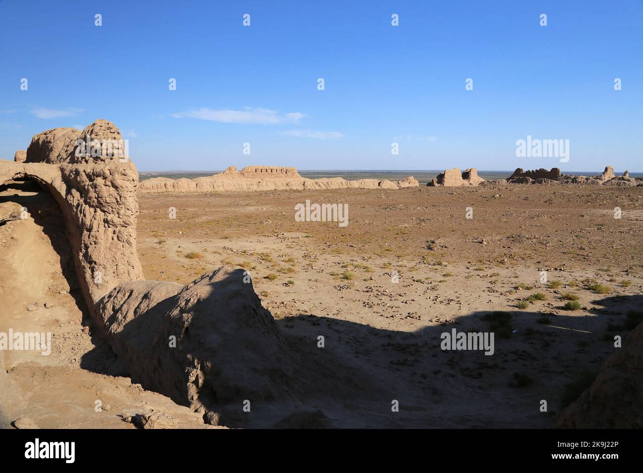 Ayaz Kala, Kyzylkum-Wüste, Autonome Republik Karakalpakistan, Usbekistan, Zentralasien Stockfoto