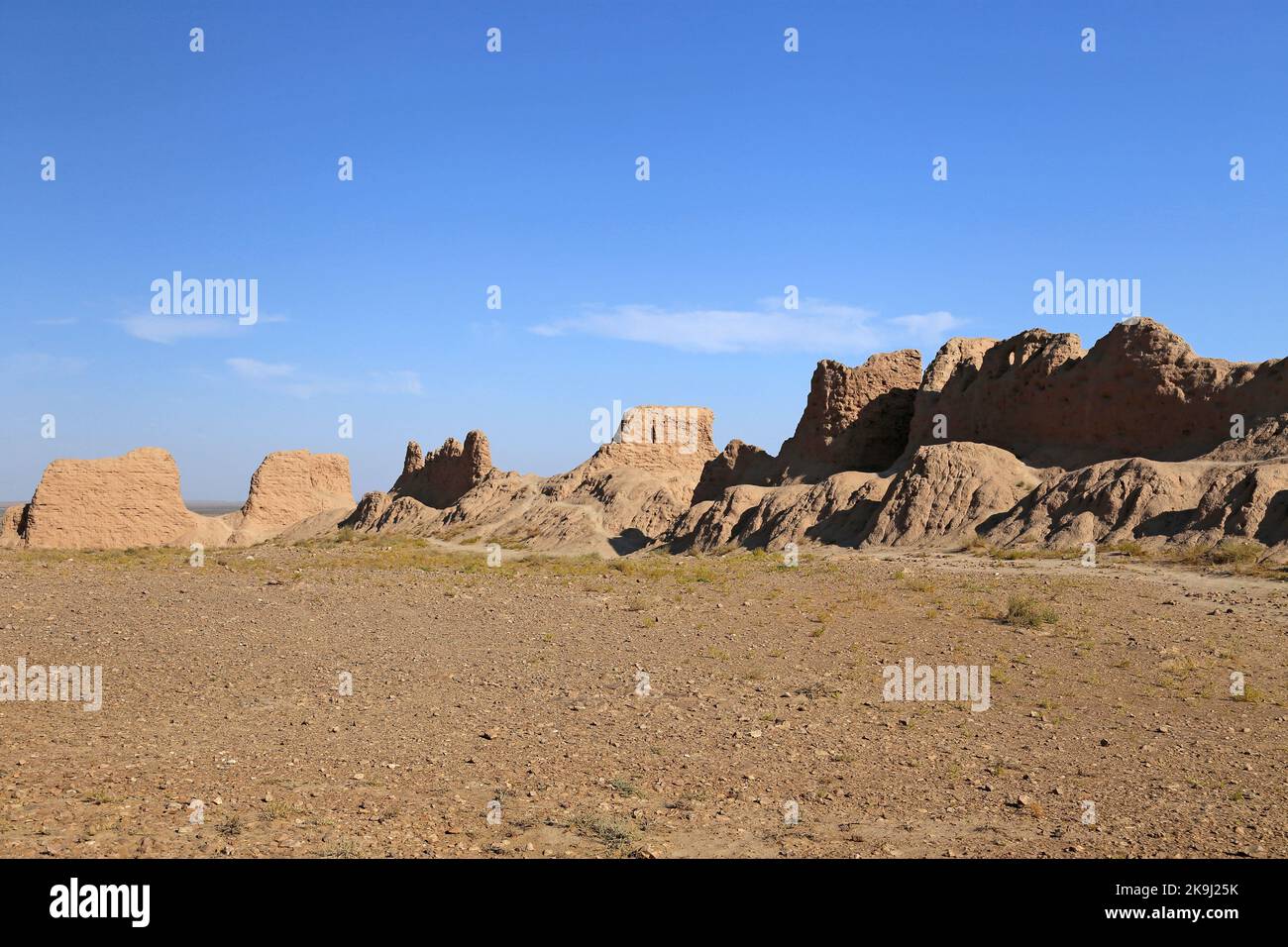 Ayaz Kala, Kyzylkum-Wüste, Autonome Republik Karakalpakistan, Usbekistan, Zentralasien Stockfoto