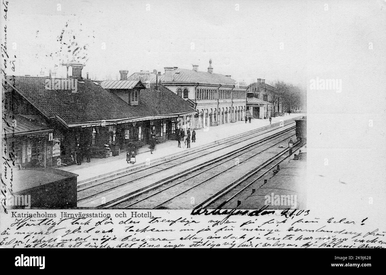 Bahnhof Katrineholm. Die westliche Hauptlinie wurde 1862 für den