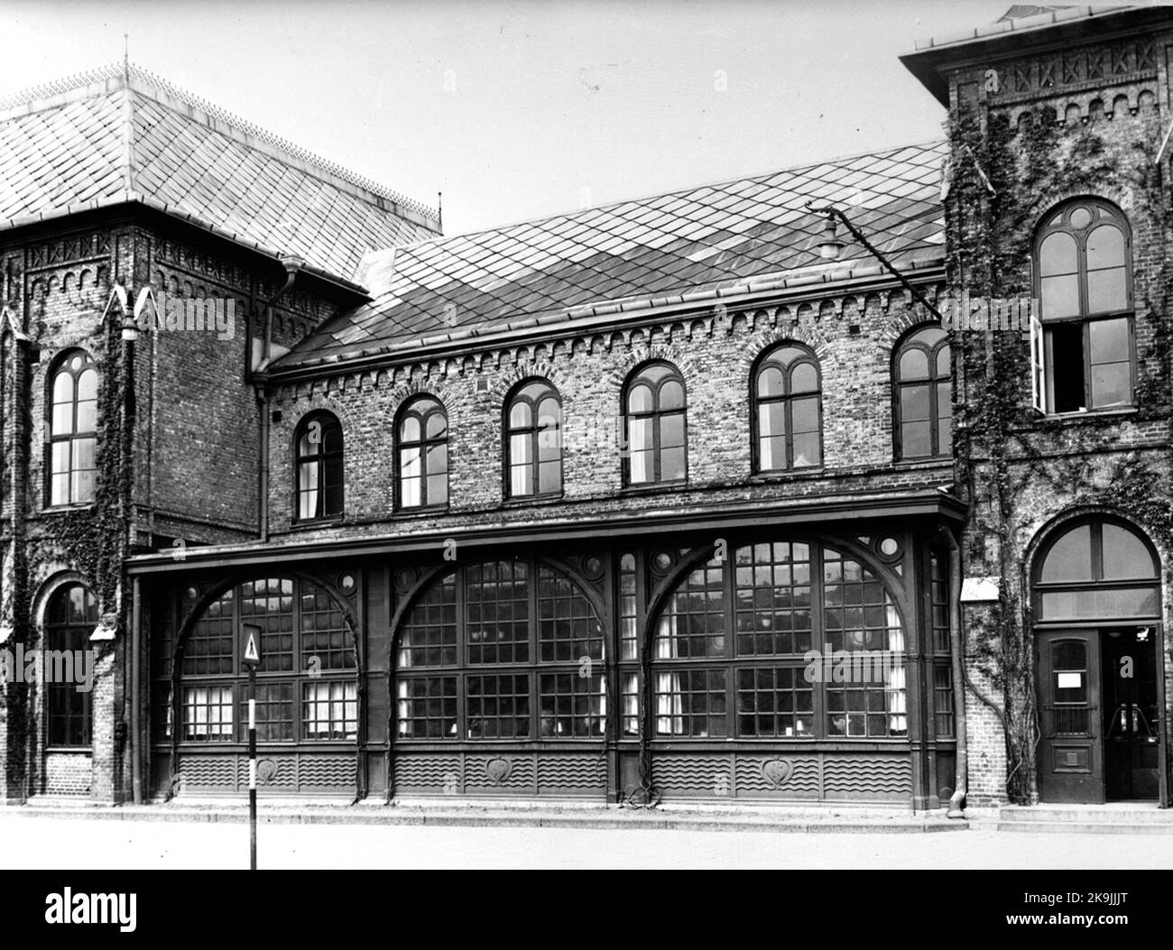 Älterer Fensterbereich In Richtung Drottningtorget Stockfoto