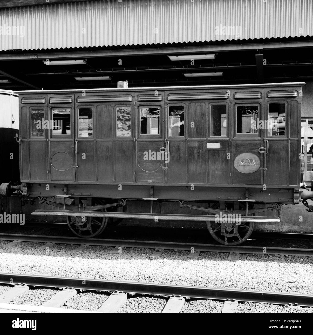 Kombiwagen für dritte Klasse und Post, Köping-Hults-Bahn KHJ Nr. 40 Stockfoto