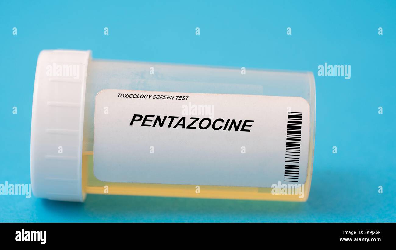 Pentazocin. Pentazocin Toxicology Screening Urintests auf Doping und Drogen Stockfoto