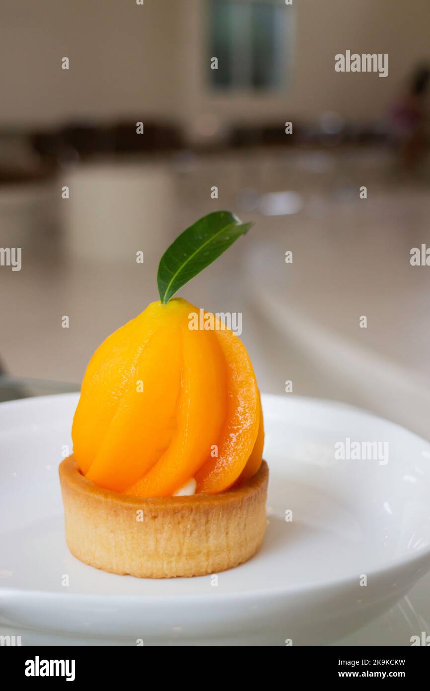 Mayongchid oder marian Plum Cheese Pie, Stock Foto Stockfoto