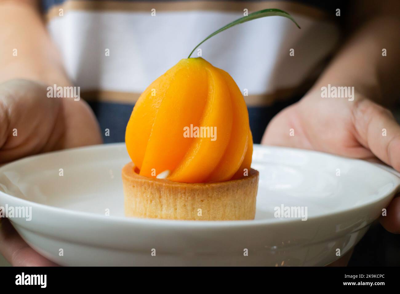 Mayongchid oder marian Plum Cheese Pie, Stock Foto Stockfoto