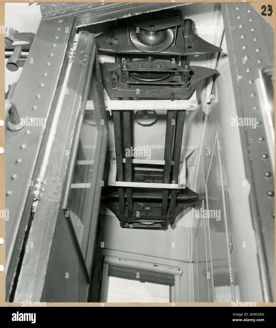 Der Mauzin-Messwagen, der von SJ von der Socialsté Nationale des Chemins de Fer Français, SNCF.Dejelfoto für Messgeräte gemietet wurde. Stockfoto