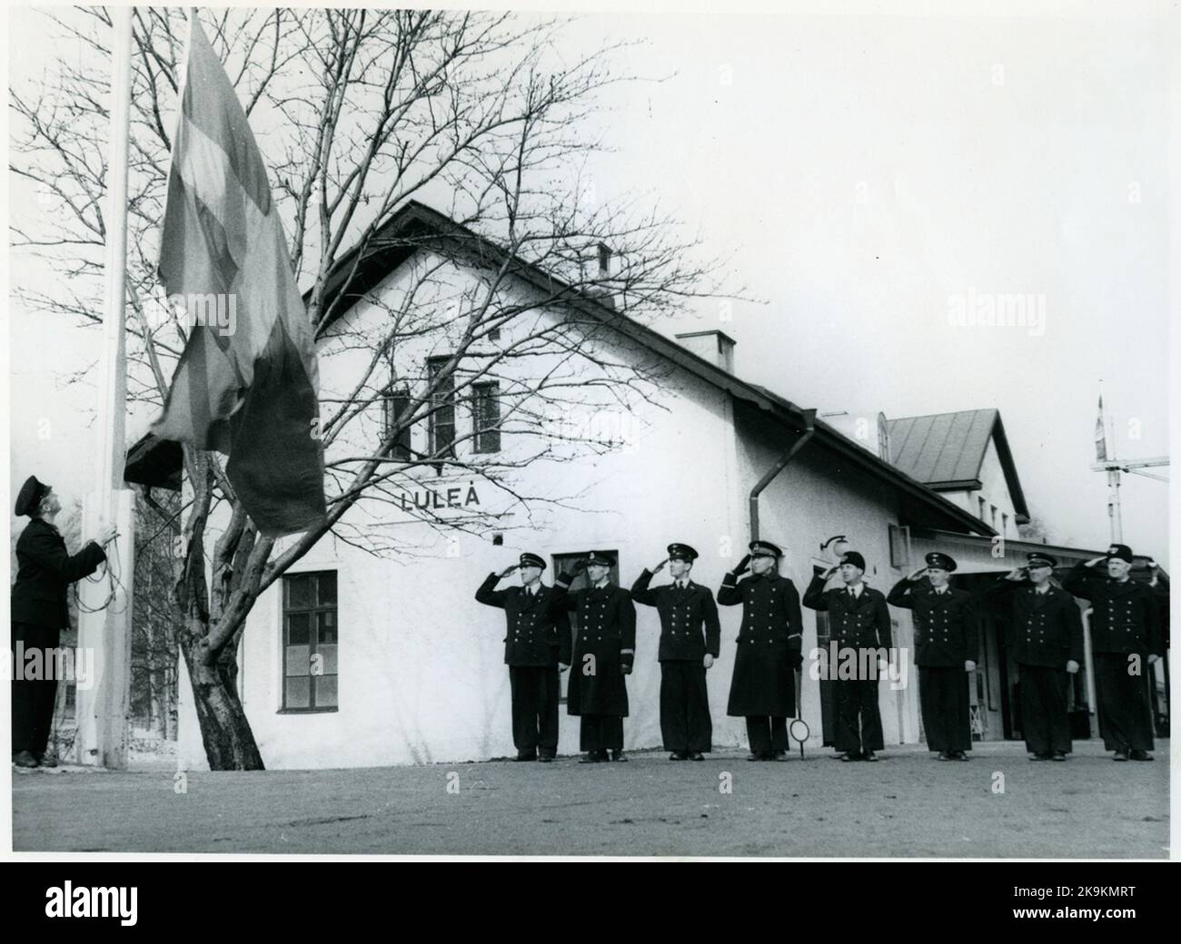Der 60.. Jahrestag des ersten Erzzuges nach Luleå. Stockfoto