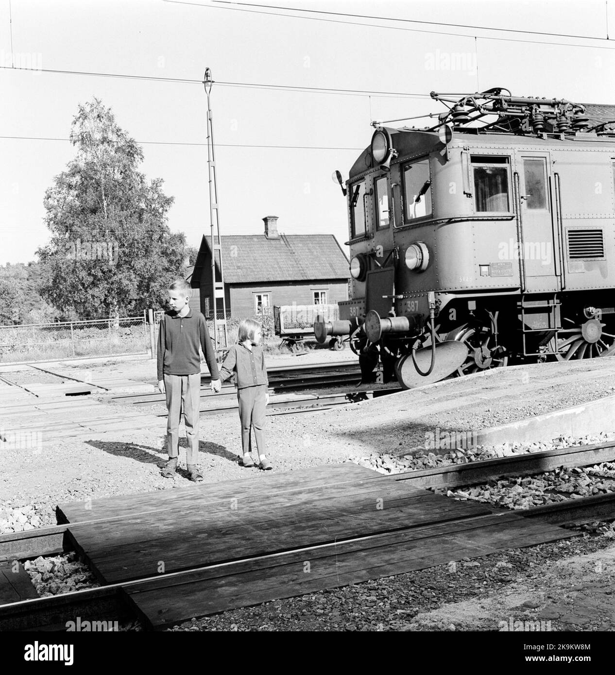 Bilderserie für die Broschüre SJ-NTF. SJ DG 387 Stockfoto