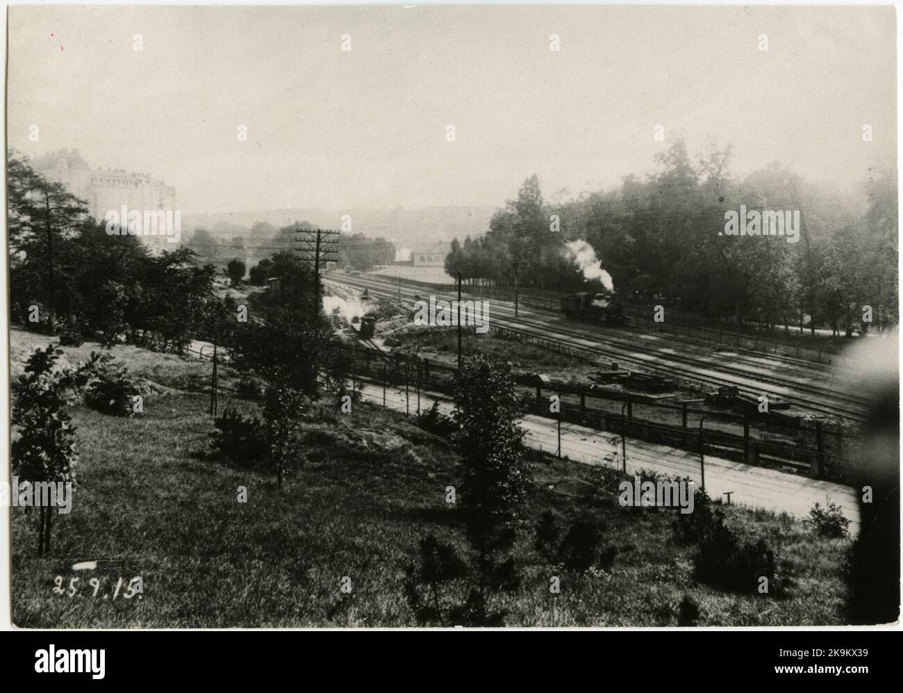 Tomteboda. State Railways, SJ. Auf der Linie Karlberg-Tomteboda, vor ...