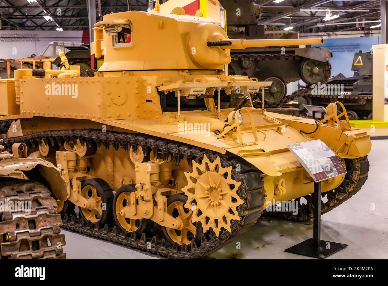 American M3 Stuart-Tank Stockfoto