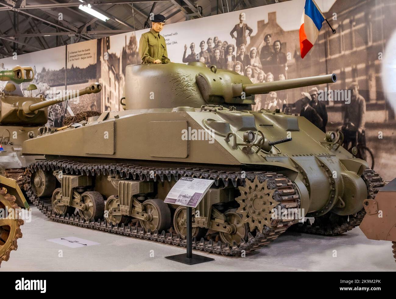 Amerikanischer M4 Sherman-Panzer Stockfoto