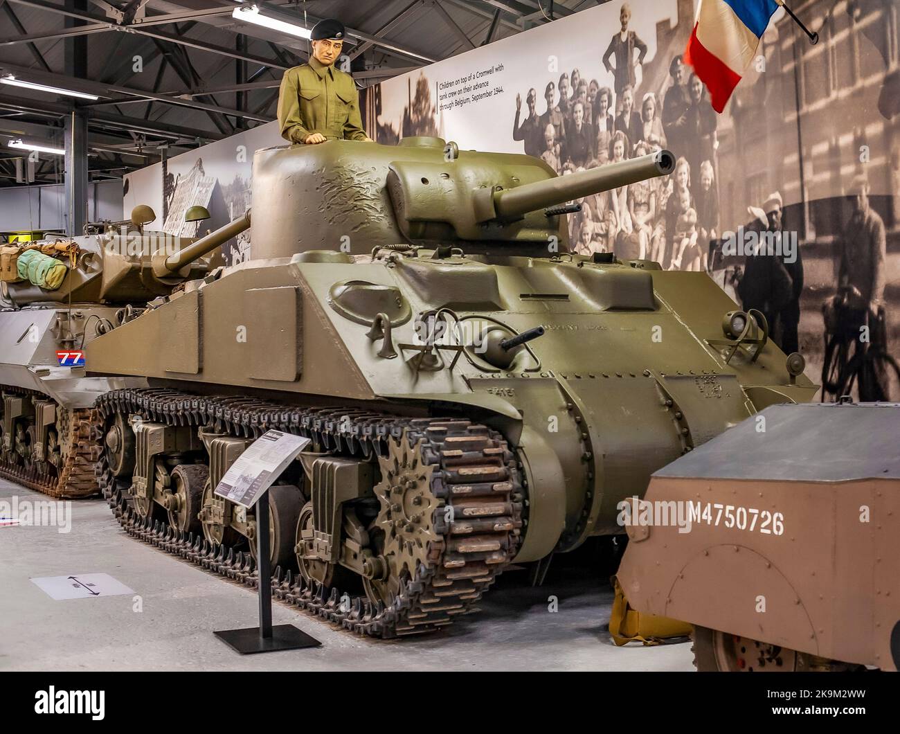 Amerikanischer M4 Sherman-Panzer Stockfoto