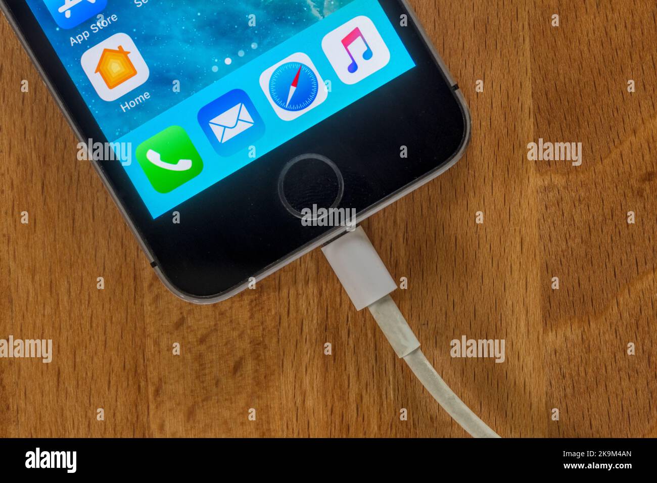 Dedizierte Verbindung auf einem Apple iphone. Stockfoto