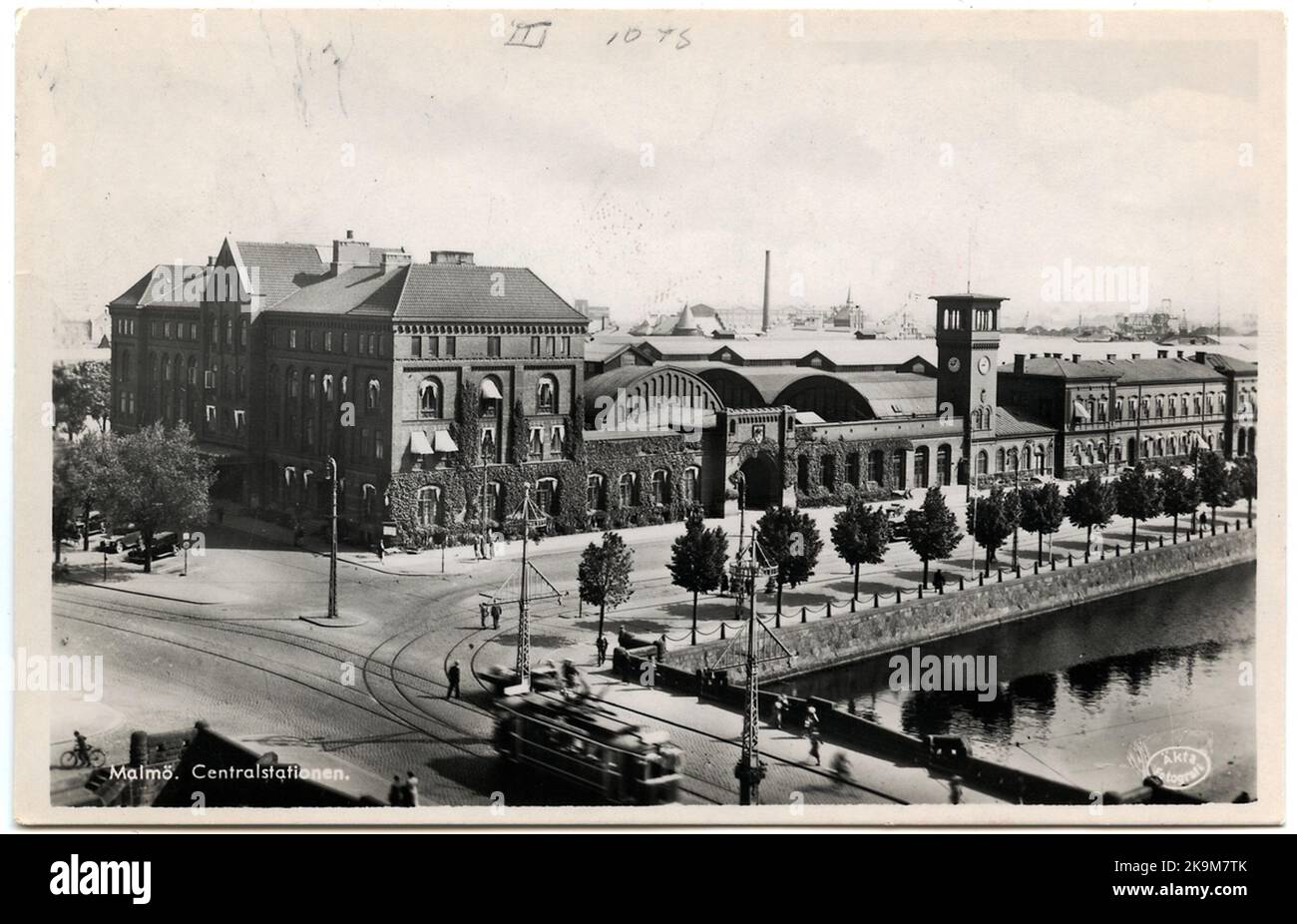 Malmö Hauptbahnhof. Stockfoto