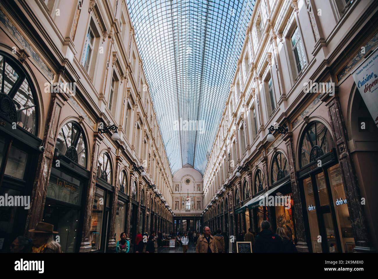 Königliche Galerie des Heiligen Hubert in der Stadt Brüssel, Belgien Stockfoto