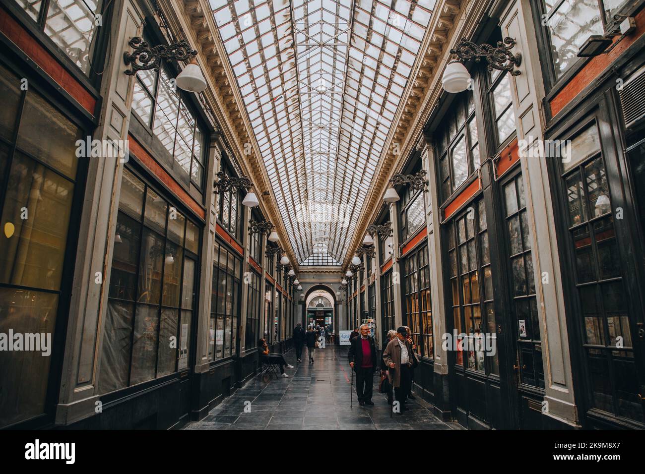 Königliche Galerie des Heiligen Hubert in der Stadt Brüssel, Belgien Stockfoto