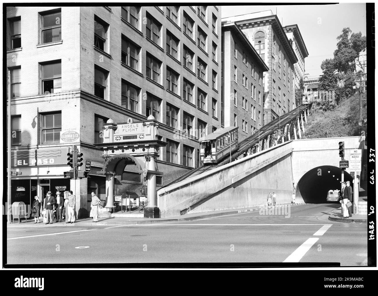 Jack Boucher - Angels Flight, Third & Hill Streets, Los Angeles, Los Angeles County, Kalifornien, USA Stockfoto