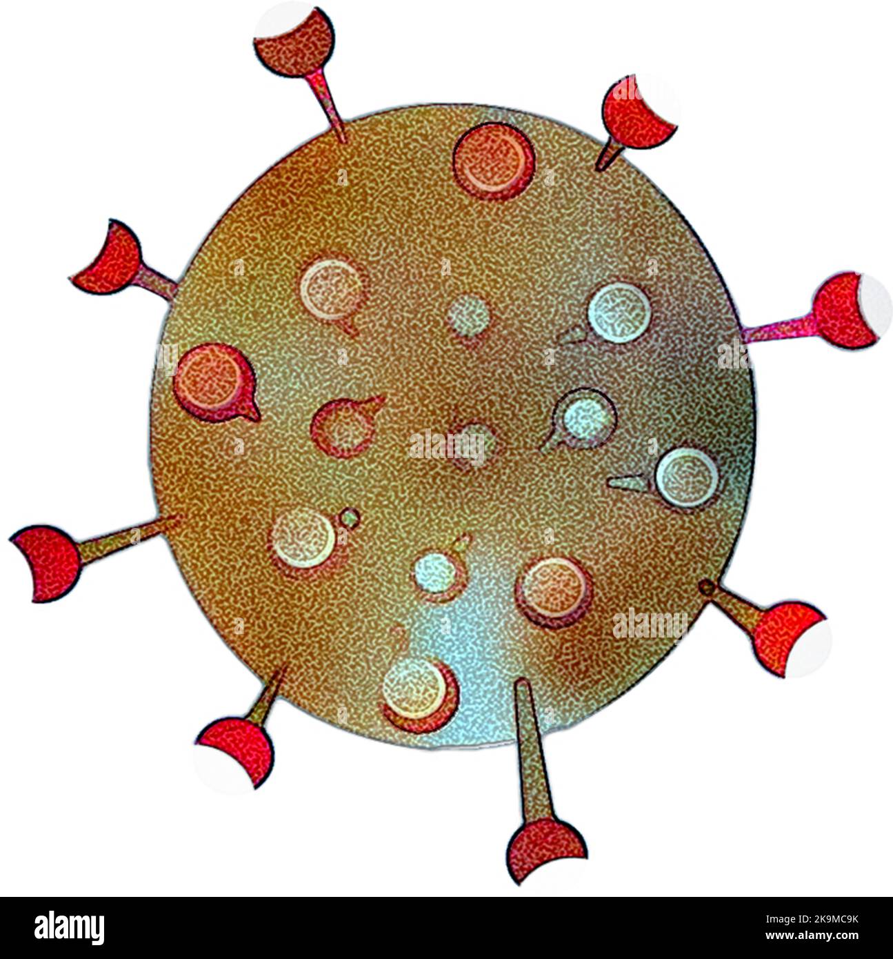 Virusvarianten Stockfoto Virusvarianten Stockfoto