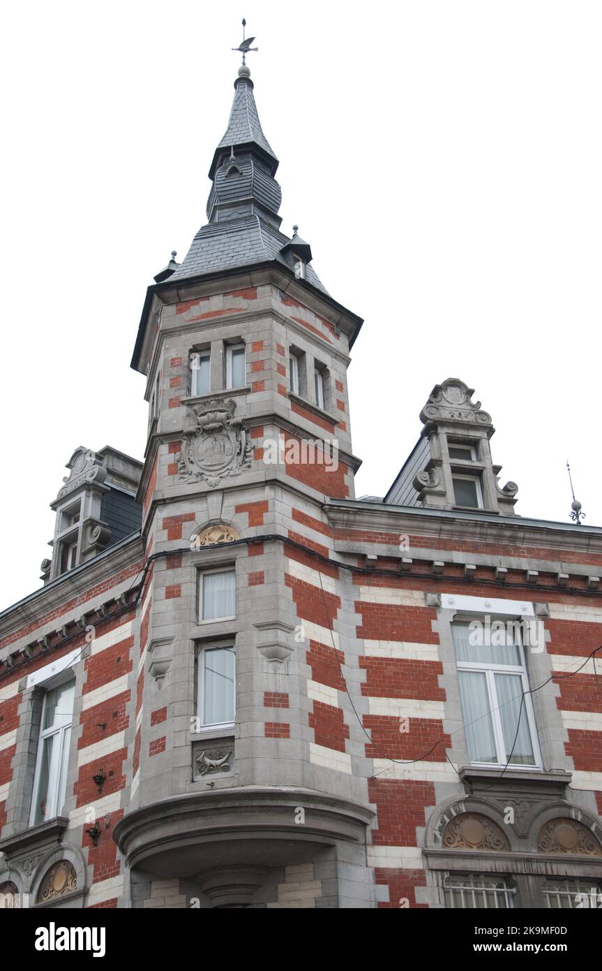 Typisches Belgisches Gebäude, Binche, Belgien Stockfoto Typisches Belgisches Gebäude, Binche, Belgien Stockfoto