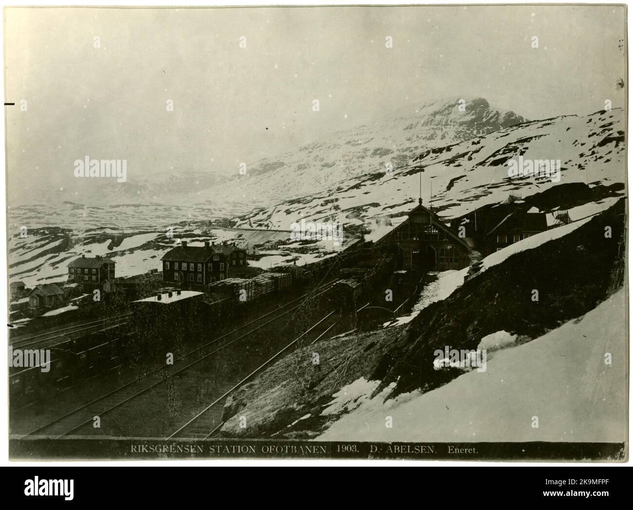 Mitternacht an der nationalen Grenze Stockfoto