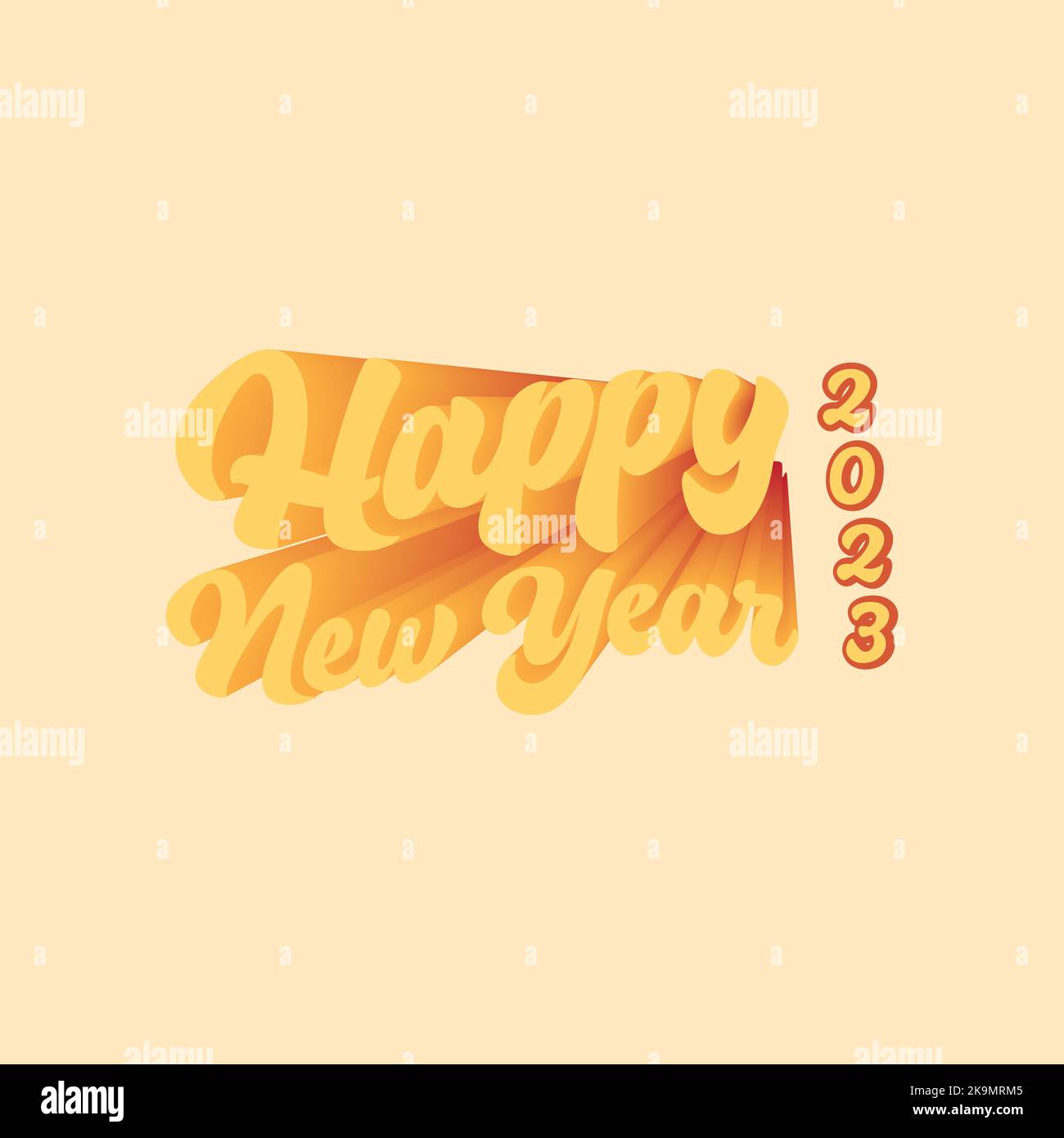 Ein frohes neues Jahr 2023 Glückwunsch. Frohes Neujahr 2023 mit