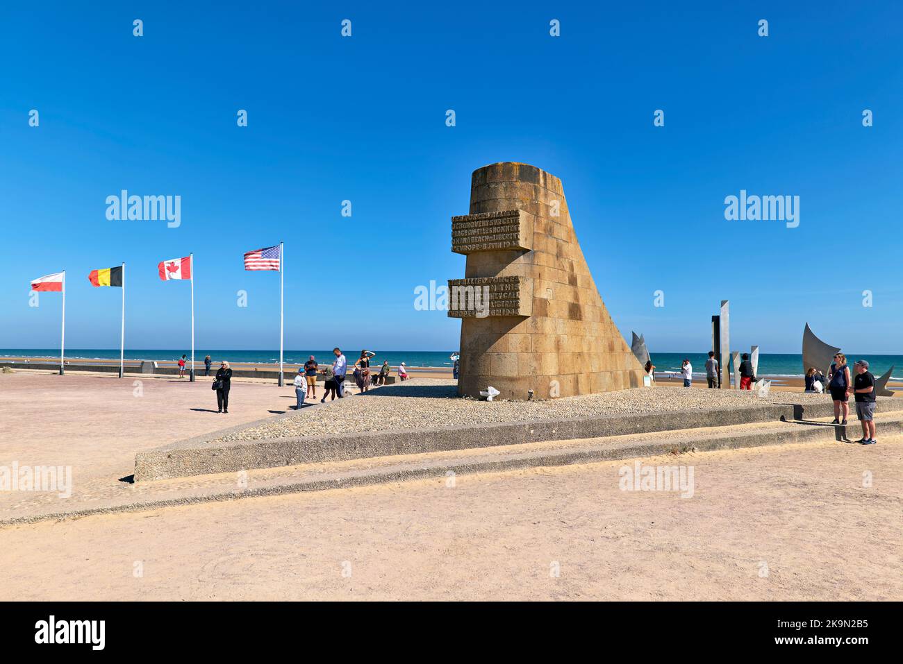 Omaha Beach. Normandie Frankreich Stockfoto