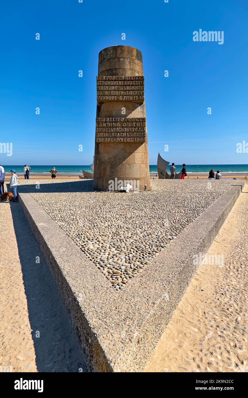 Omaha Beach. Normandie Frankreich Stockfoto