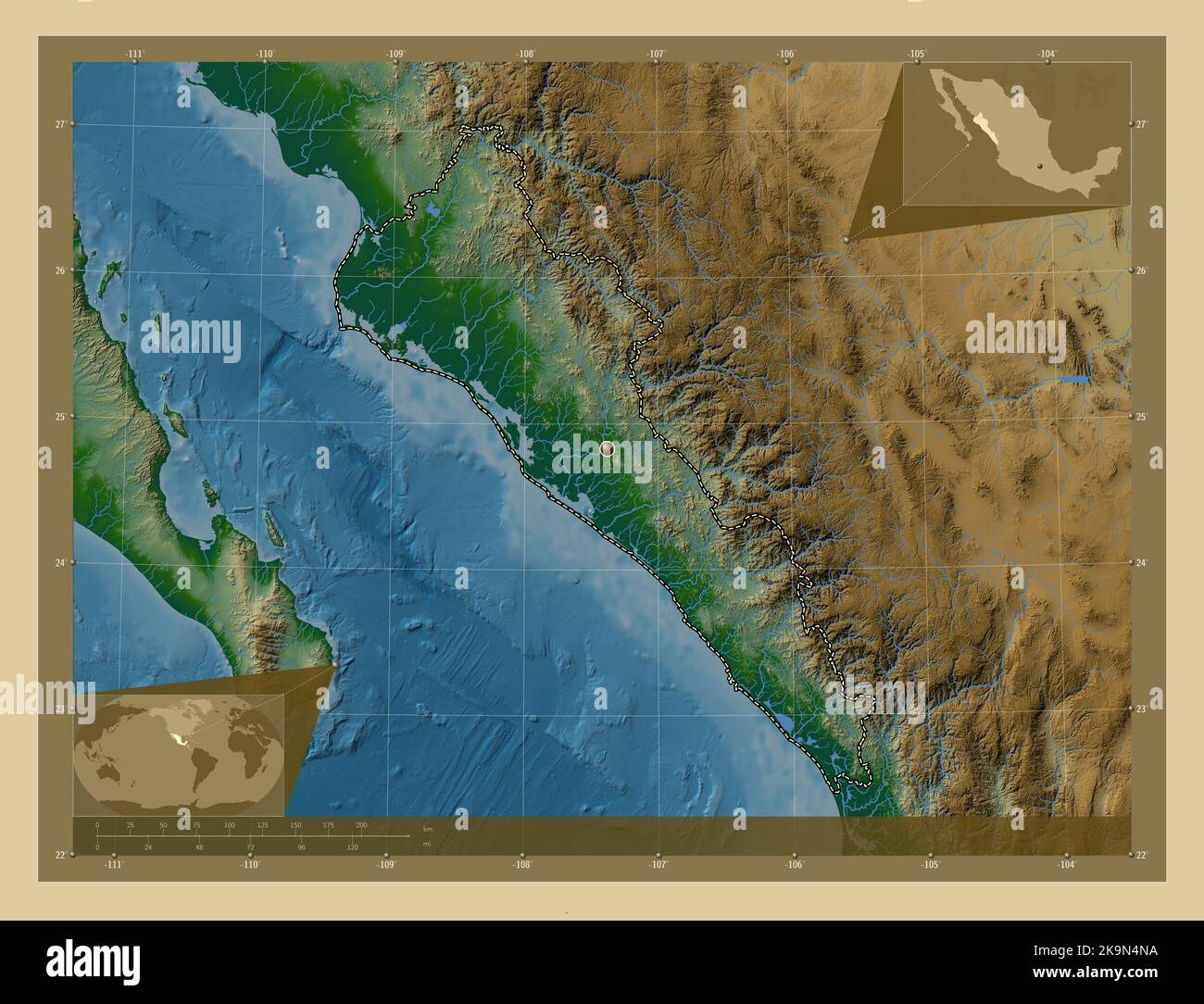 Sinaloa map Fotos und Bildmaterial in hoher Auflösung Alamy