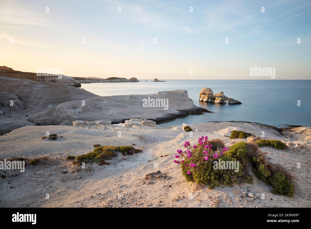 Sarakiniko Beach auf der Insel Milos Stockfoto